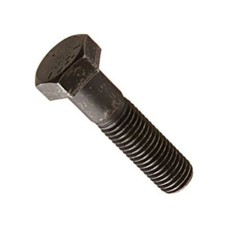 Newport Fasteners Grade 5, 3/8"-24 Hex Head Cap Screw, Plain Steel, 4-1/2 in L, 50 PK 584400-50